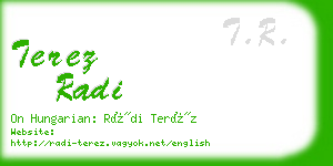 terez radi business card